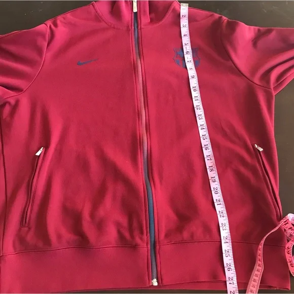Nike Barcelona Burgundy Track Full Zip Jacket - Picture 5 of 8